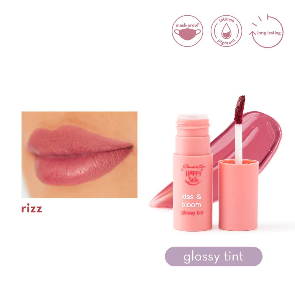 Happy Skin Kiss & Bloom Glossy Tint - Rizz