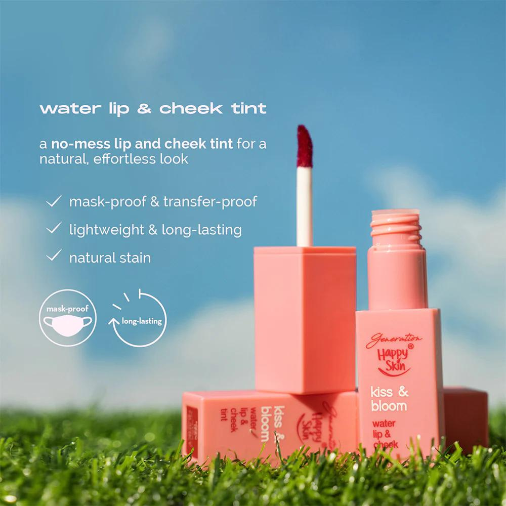 Happy Skin Kiss & Bloom Water Lip & Cheek Tint - Fresh