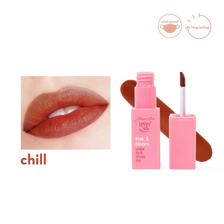 Happy Skin Cosmetics Kiss & Bloom Water Lip & Cheek Tint -Chill