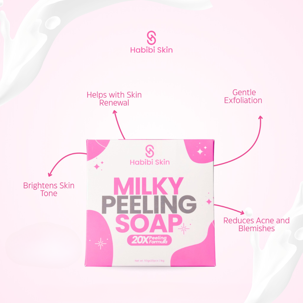 Habibi Skin Milky Peeling Soap 20x Peeling Formula - 20pcs x 50g