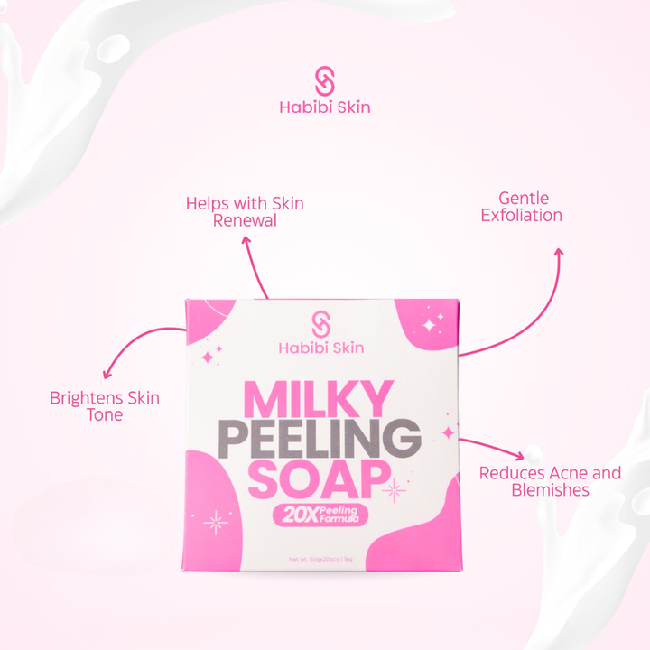 Habibi Skin Milky Peeling Soap 20x Peeling Formula - 20pcs x 50g