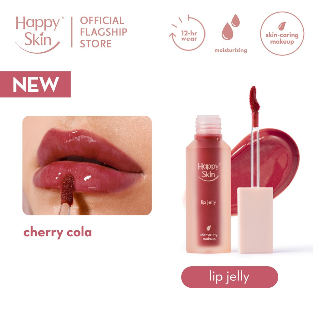 Happy Skin Lip Jelly -Dewy Gel Tint Cherry Cola