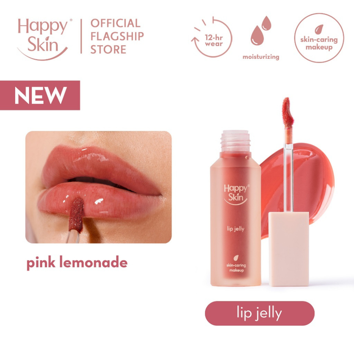 Happy Skin Lip Jelly -Dewy Gel Tint Pink Lemonade