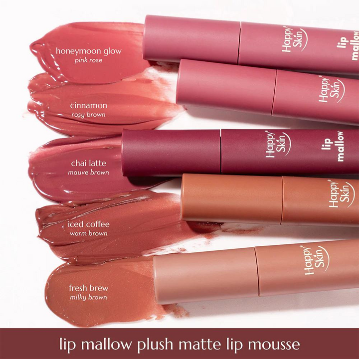 Happy Skin Lip Mallow Plush Matte Lip Mousse Coffee Edition -Honeymoon Glow