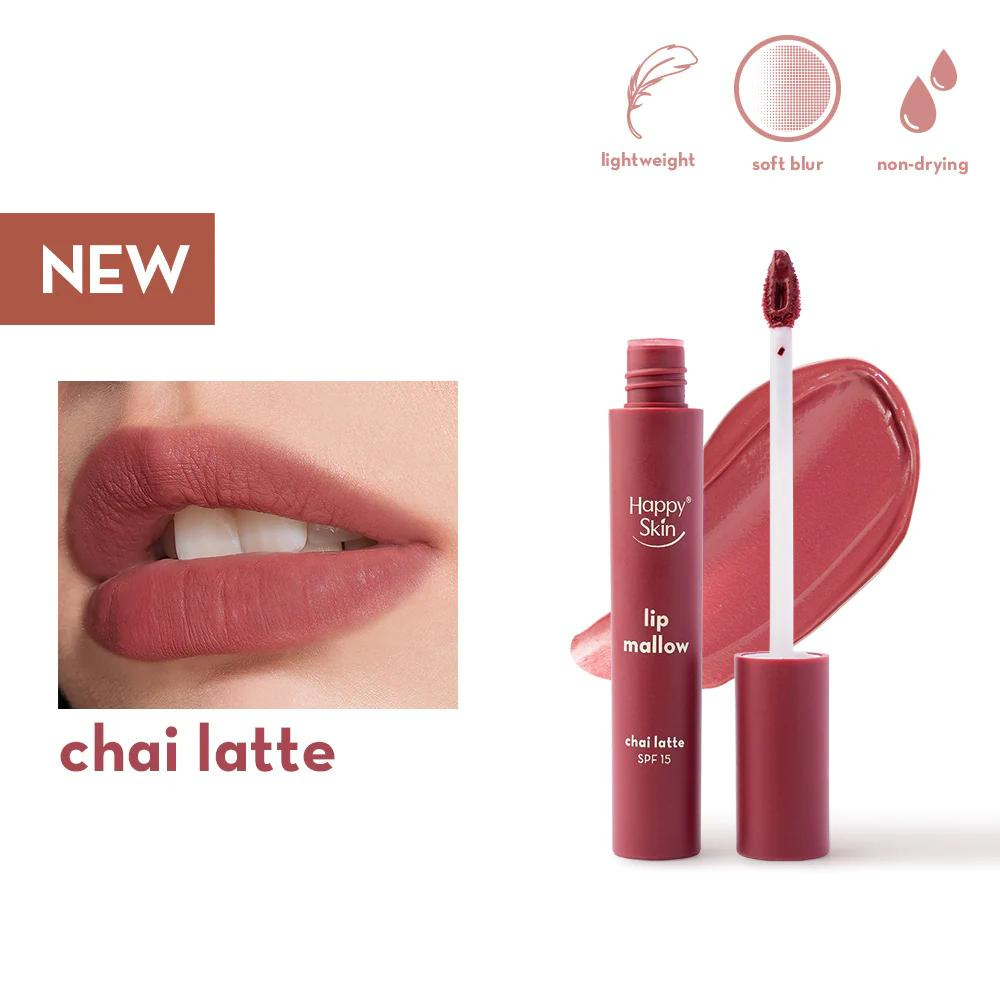 Happy Skin Lip Mallow Plush Matte Lip Mousse Coffee Edition -Chai Latte