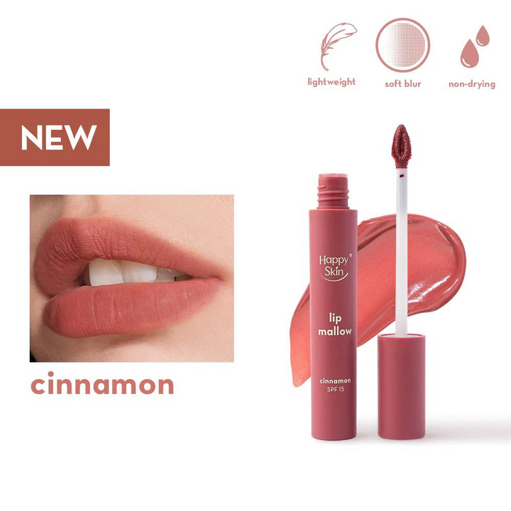 Happy Skin Lip Mallow Plush Matte Lip Mousse Coffee Edition -Cinnamon