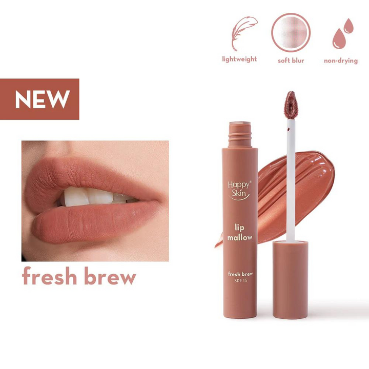 Happy Skin Lip Mallow Plush Matte Lip Mousse Coffee Edition -Fresh Brew