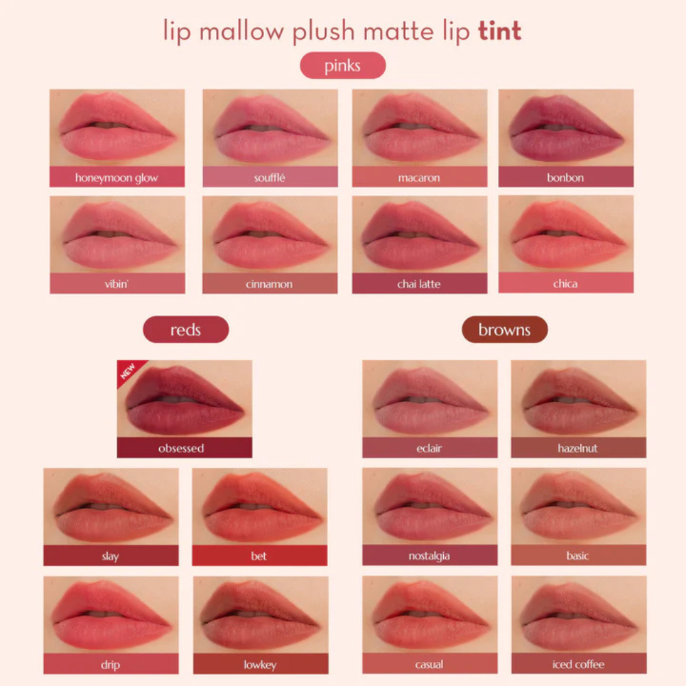 Happy Skin Lip Mallow Plush Matte Lip Tint- Honeymoon Glow
