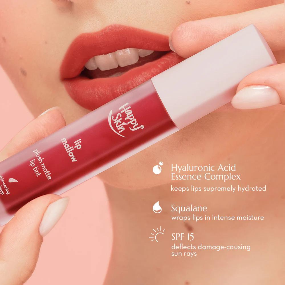 Happy Skin Lip Mallow Plush Matte Lip Tint - Basic
