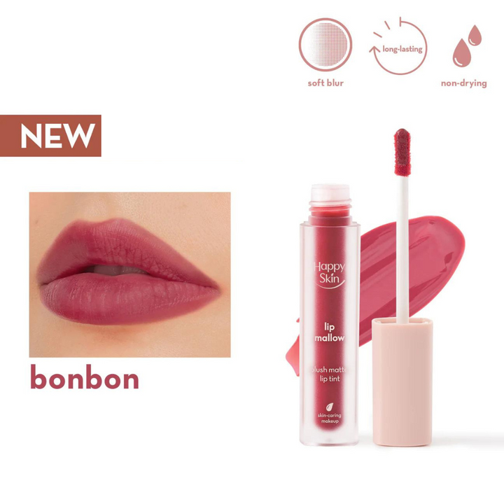 Happy Skin Lip Mallow Plush Matte Lip Tint -Bonbon