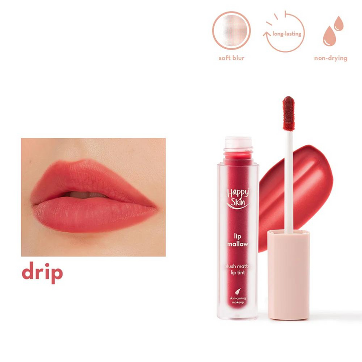 Happy Skin Lip Mallow Plush Matte Lip Tint - Drip