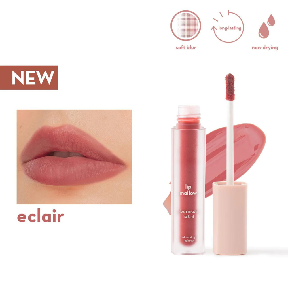 Happy Skin Lip Mallow Plush Matte Lip Tint - Eclair