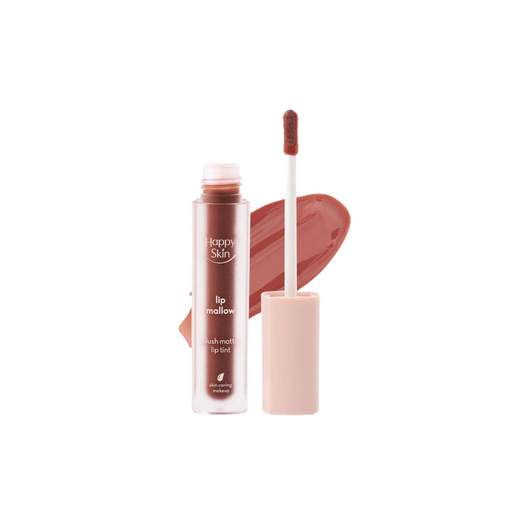 Happy Skin Lip Mallow Plush Matte Lip Tint -Hazelnut