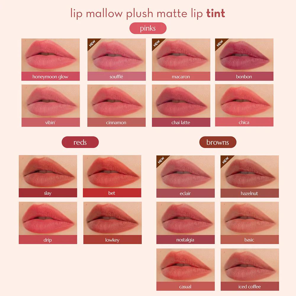 Happy Skin Lip Mallow Plush Matte Lip Tint -Hazelnut