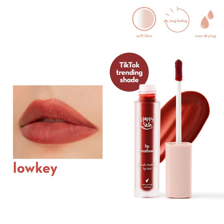 Happy Skin Lip Mallow Plush Matte Lip Tint - Lowkey