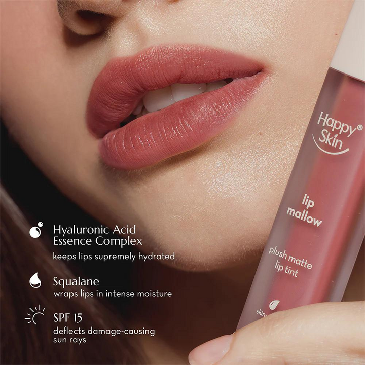 Happy Skin Lip Mallow Plush Matte Lip Tint - Souffle
