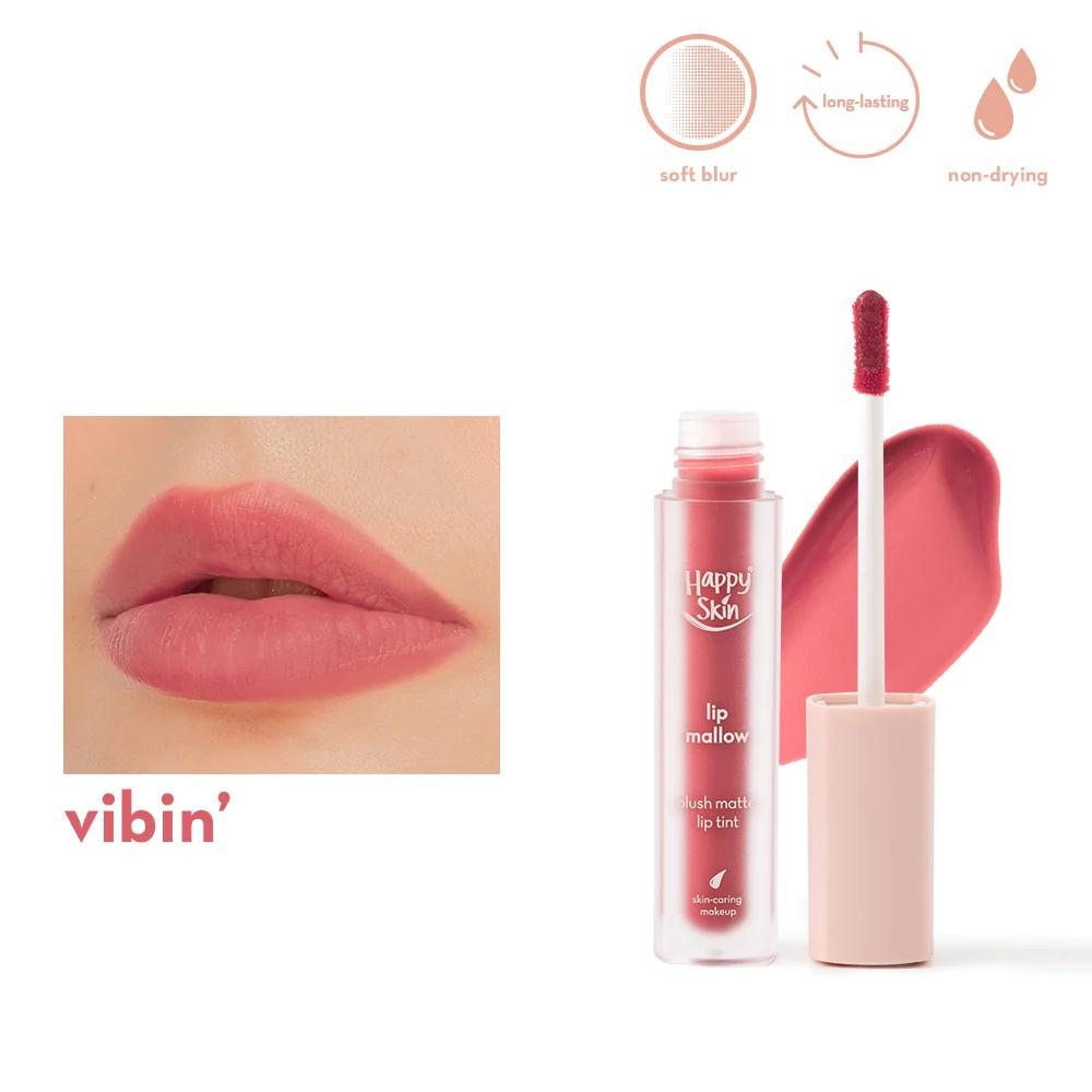 Happy Skin Lip Mallow Plush Matte Lip Tint - Vibin'