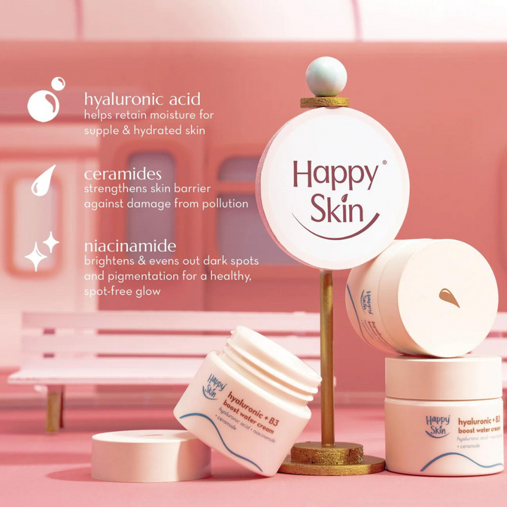 Happy Skin Mini Hyaluronic + B3 Boost Water Cream