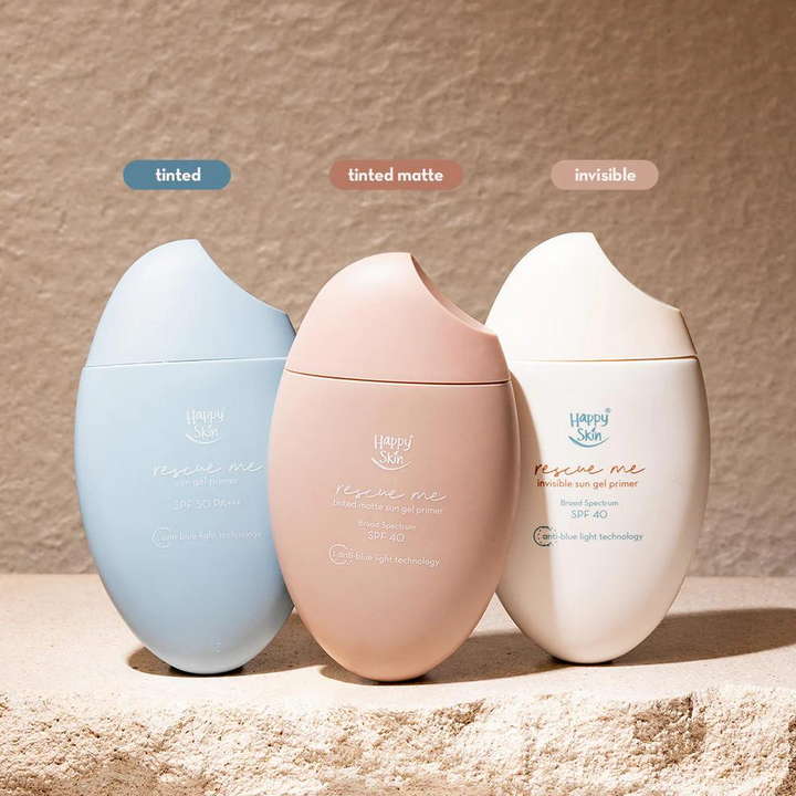 Happy Skin Rescue Me Tinted Matte Sun Gel Primer SPF40