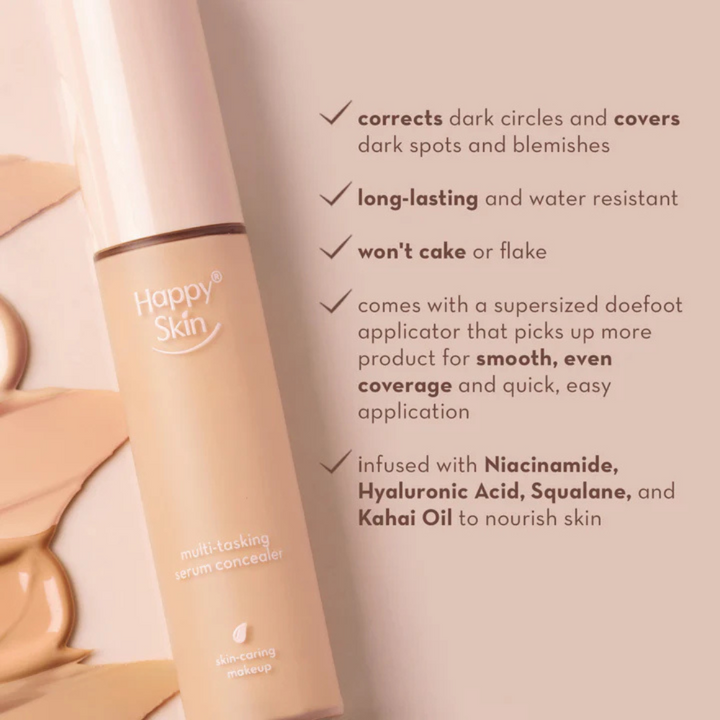 Happy Skin Second Skin Multi-Tasking Serum Concealer - Cream Beige