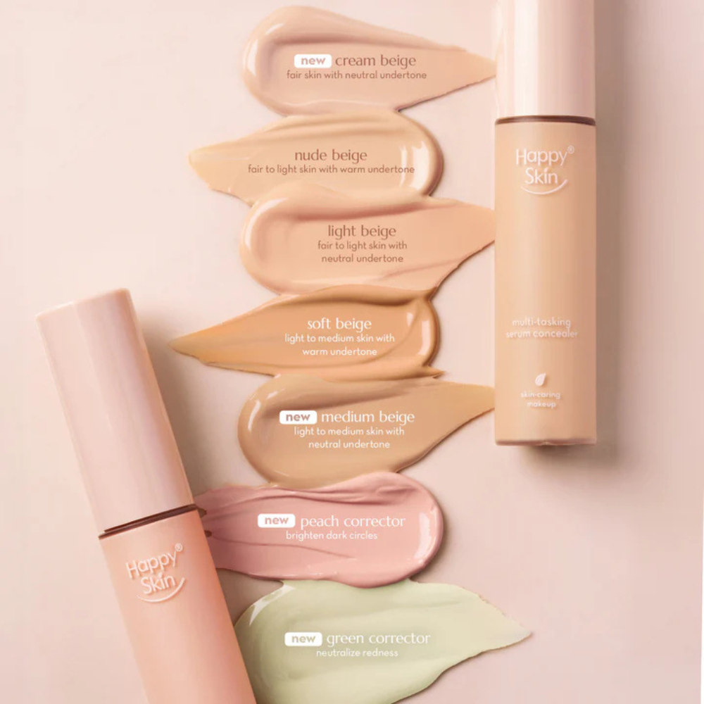 Happy Skin Second Skin Multi-Tasking Serum Concealer - Cream Beige