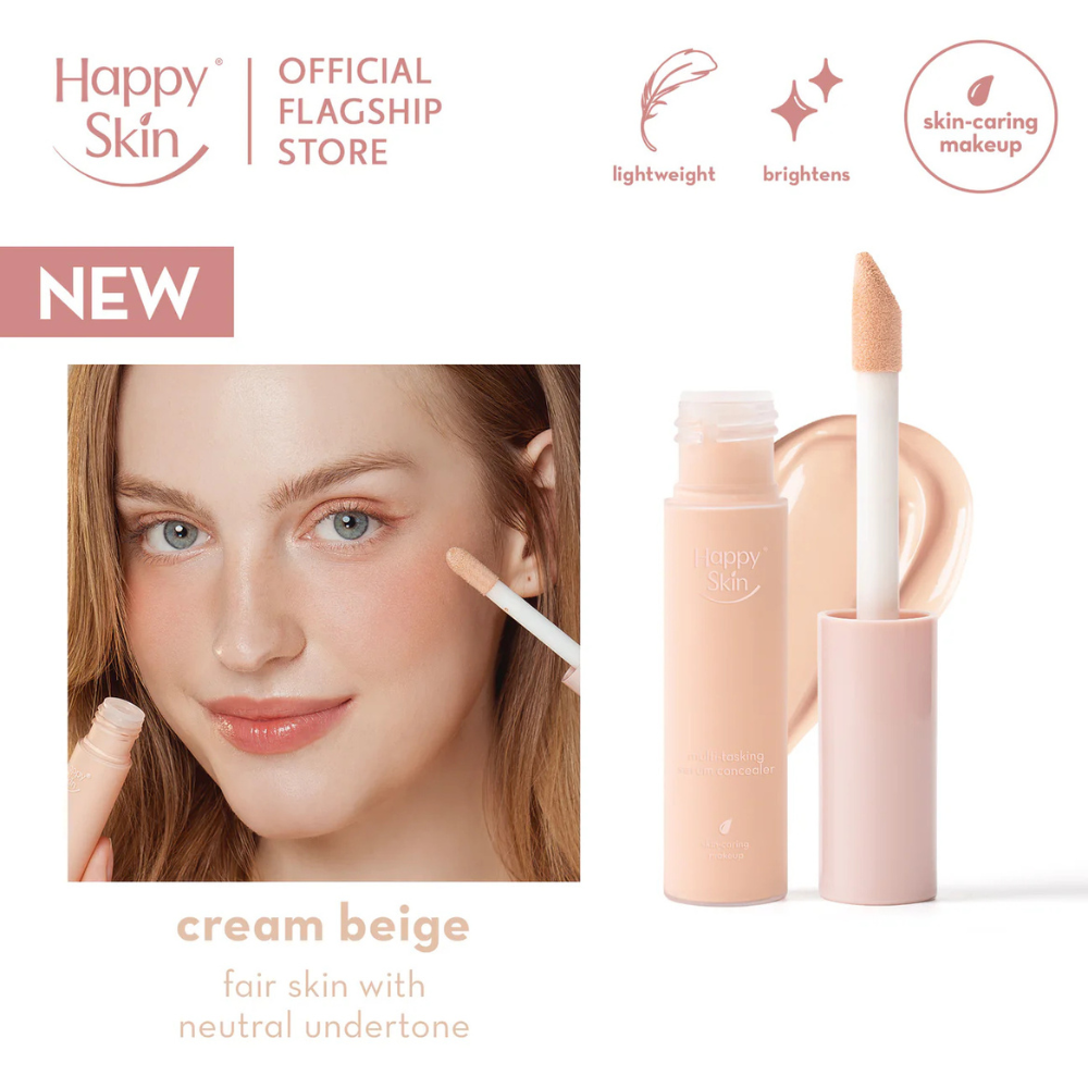 Happy Skin Second Skin Multi-Tasking Serum Concealer - Cream Beige
