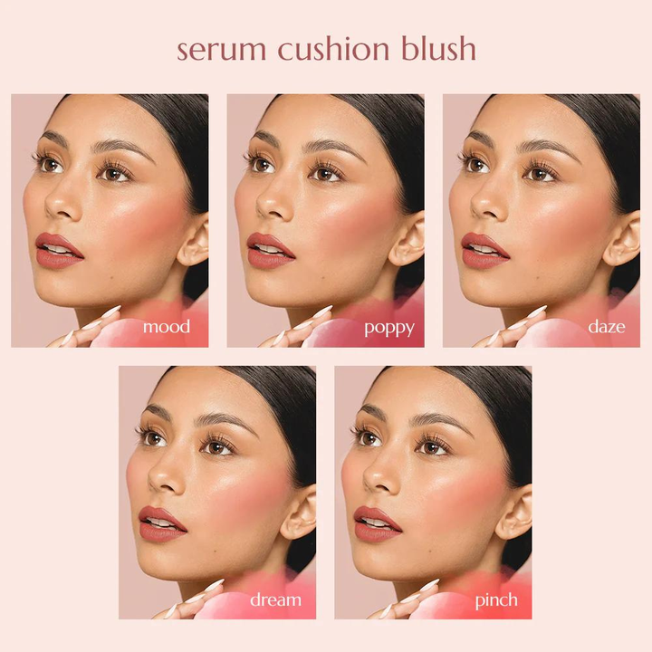 Happy Skin Second Skin Serum Cushion Blush Shades