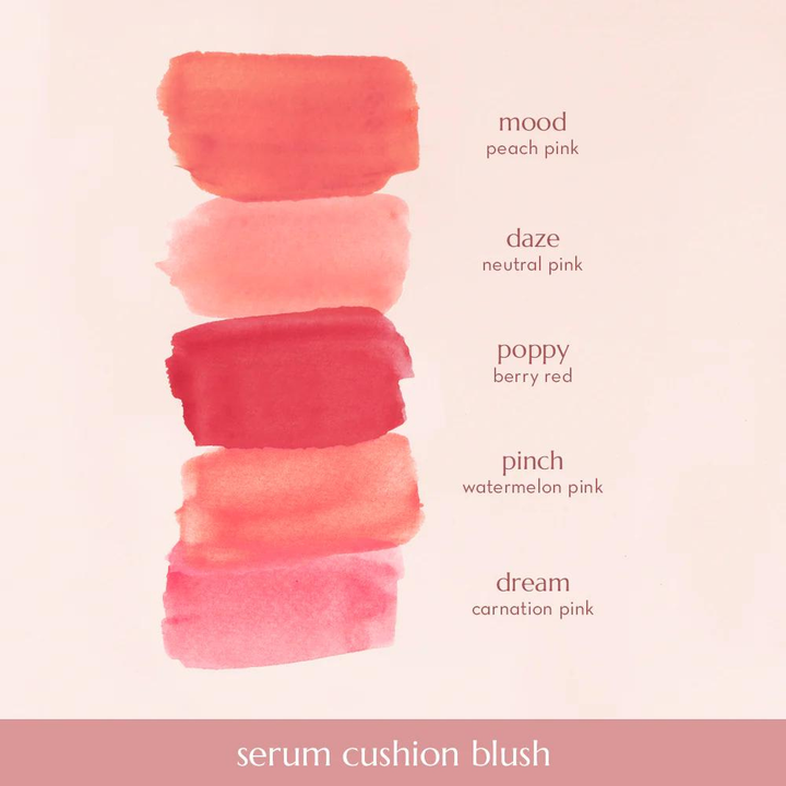 Happy Skin Second Skin Serum Cushion Blush Swatches
