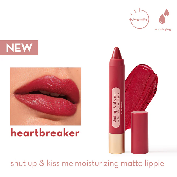 Shut Up and Kiss Me Moisturizing Matte Lippie Heartbreaker