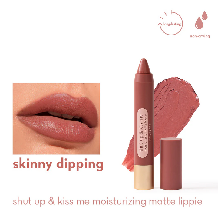 Shut Up and Kiss Me Moisturizing Matte Lippie Skinny Dipping
