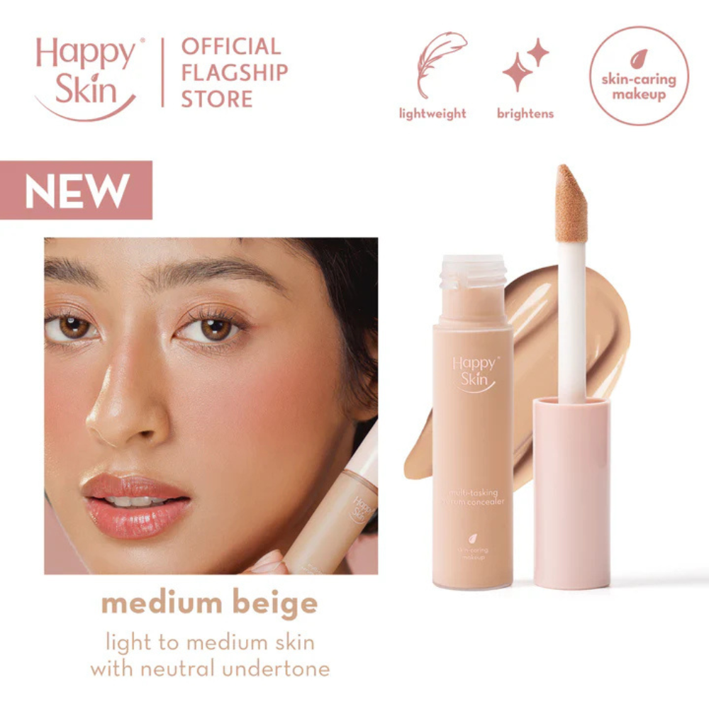 Happy Skin Second Skin Multi-Tasking Serum Concealer - Medium Beige


