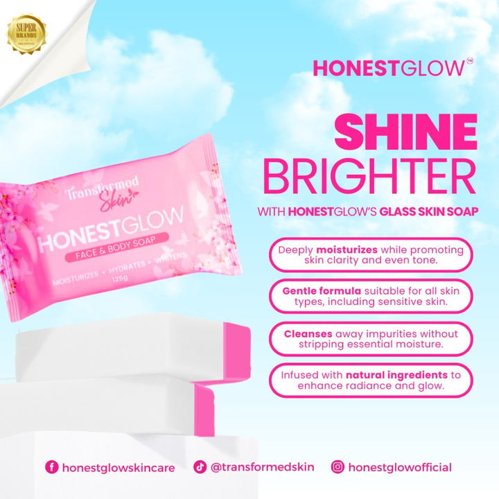 Transformed Skin Honest Glow Glass Skin Soap 125g