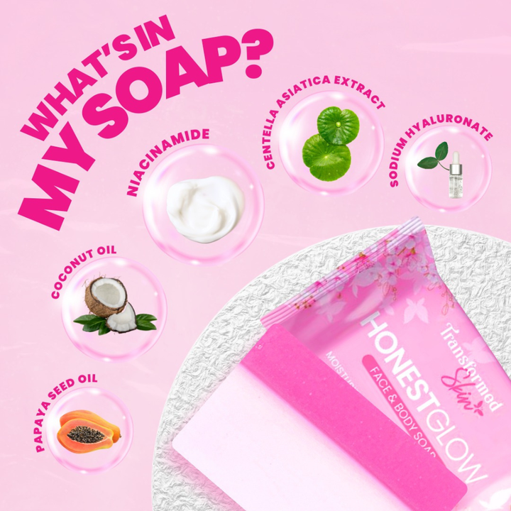 Transformed Skin Honest Glow Glass Skin Soap 125g