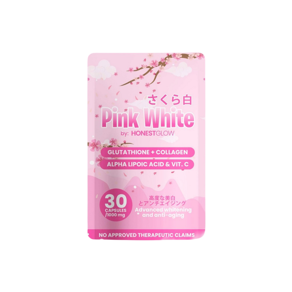 Transformed Skin Pink White Glutathione + Collagen Capsules -30 Capsules