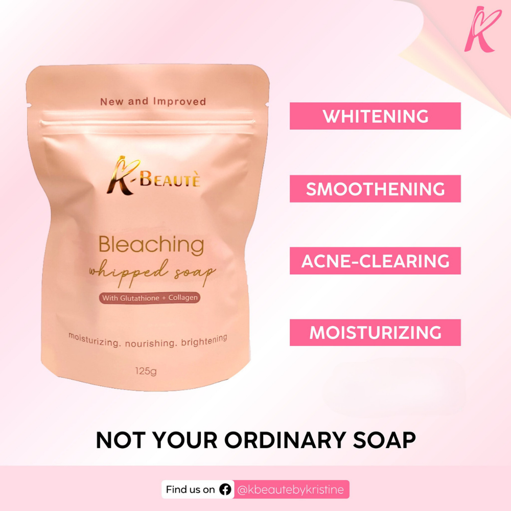 Bleaching Whipped Soap with Glutathione and Collagen