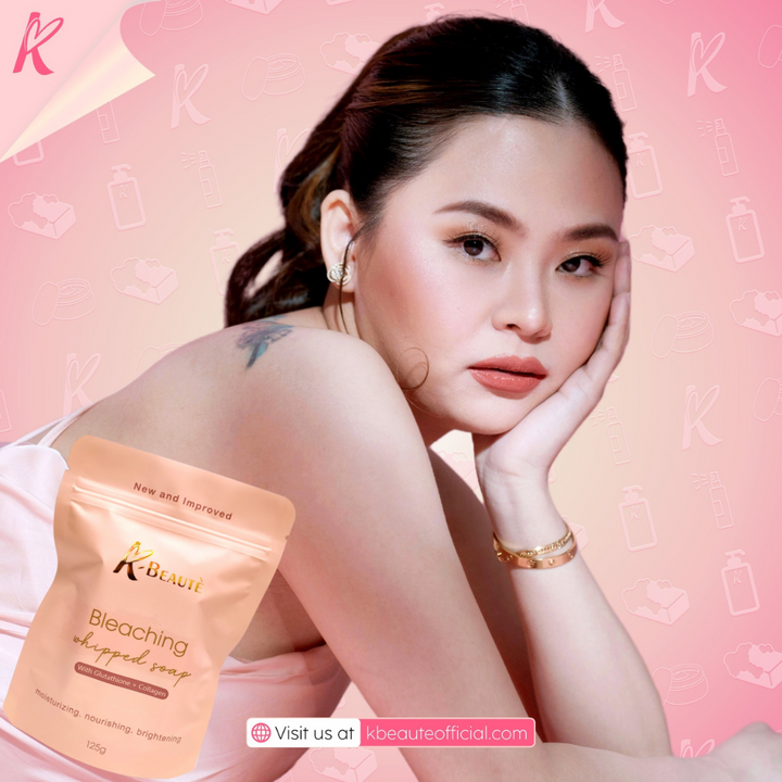 Bleaching Whipped Soap with Glutathione and Collagen