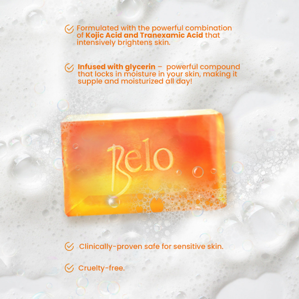 Belo Intensive Whitening Bar Kojic Acid + Tranexamic Acid for Radiant White Skin 65g
