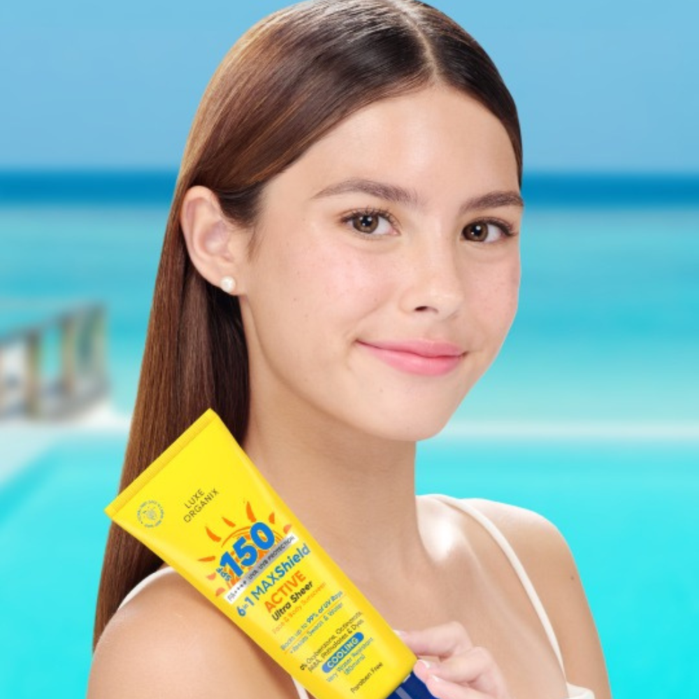 Luxe Organix 6 in 1 MAXShield Active Ulta Sheer Face & Body Sunscreen
