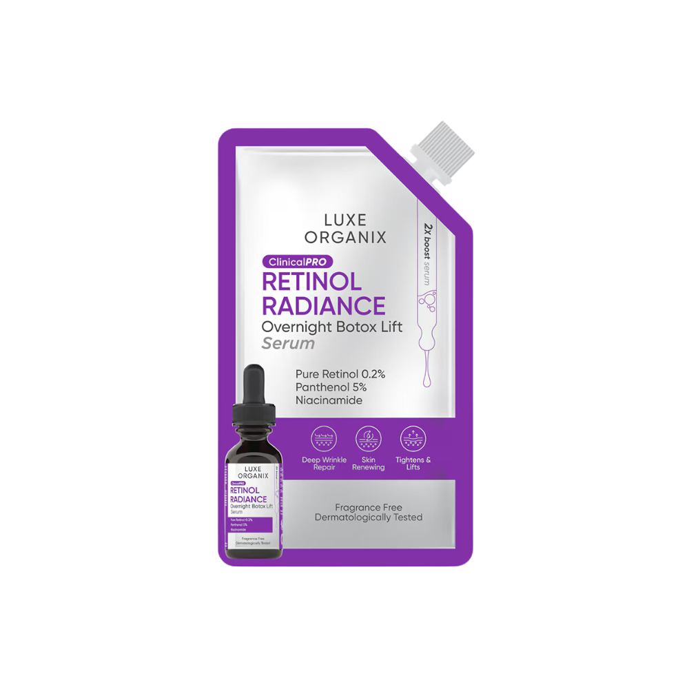 Luxe Organix Retinol Radiance Overnight Botox Lift Serum Sachet