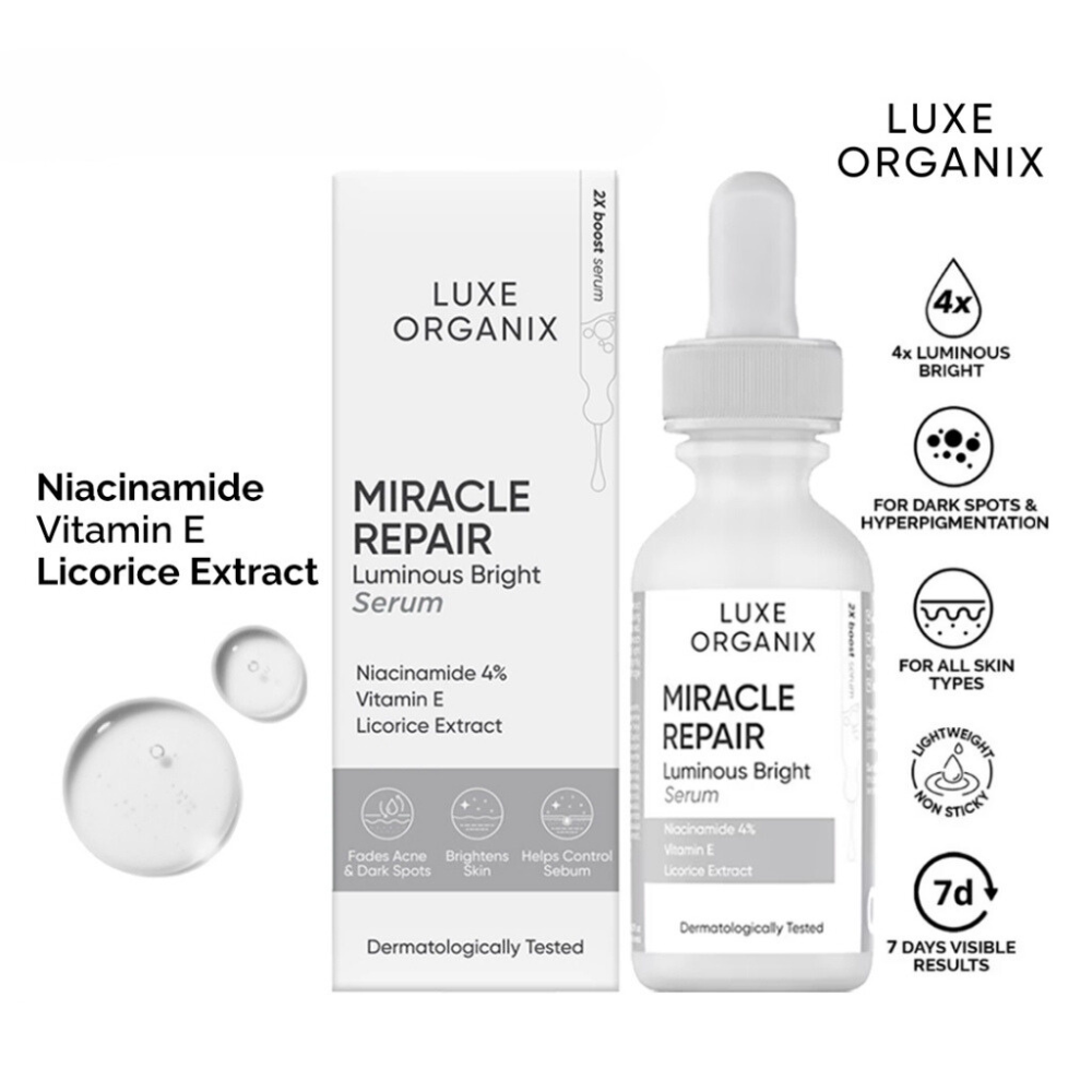 Luxe Organix Miracle Repair Luminous Bright Serum 30ml