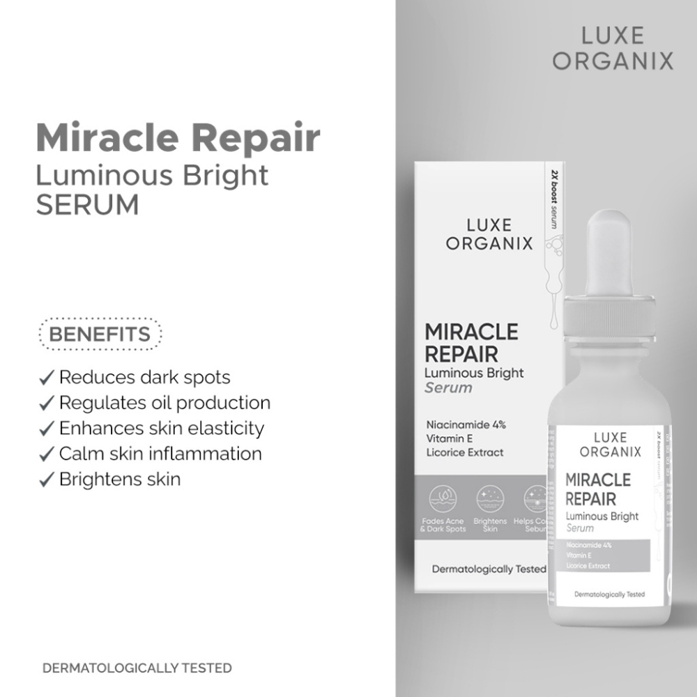 Luxe Organix Miracle Repair Luminous Bright Serum 30ml