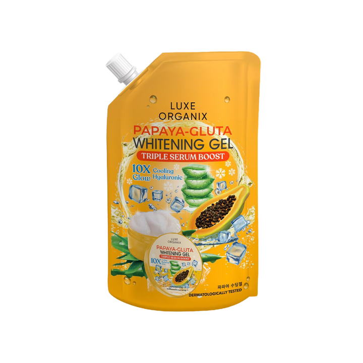 Luxe Organix Papaya-Gluta Whitening Gel Tripe Serum Boost 200ml