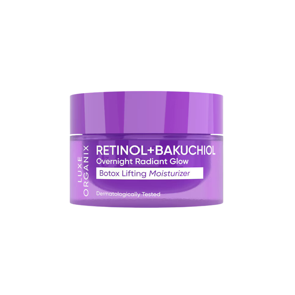 Luxe Organix Retinol + Bakuchiol Overnight Radiant Glow Botox Lifting Moisturizer