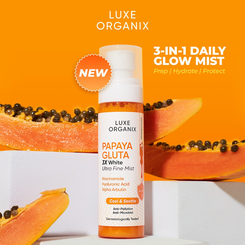 Luxe Organix Papaya Gluta 3X White Ultra Fine Mist -Cool and Soothe 80ml