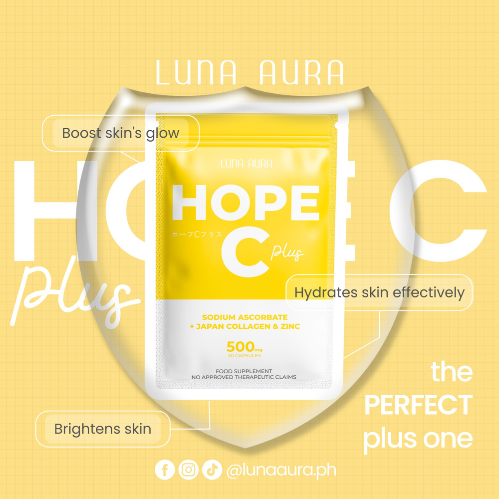 Luna Aura Hope C Plus - S.Ascorbate + Japan Collagen & Zinc