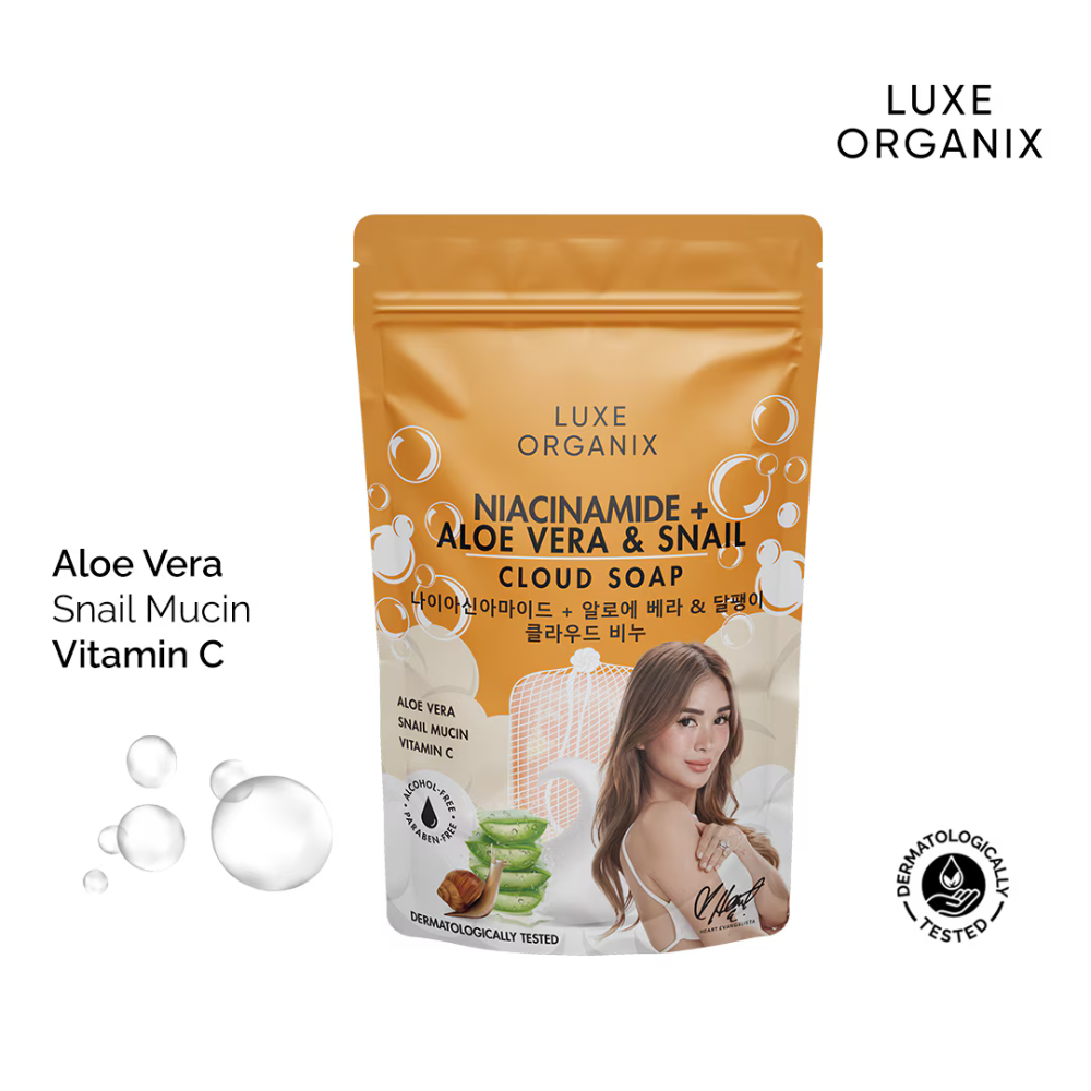 Luxe Organix Aloe Vera & Snail Moisturizing Cloud Soap