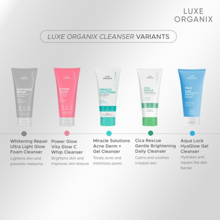 Luxe Organix Cica Rescue Gentle Brightening Cleanser 150g