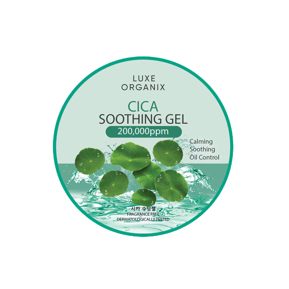 Luxe Organix Cica Soothing Gel -Calming Sensitive Skin 300ml