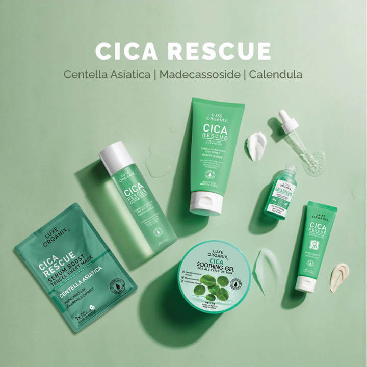 Luxe Organix Cica Soothing Gel -Calming Sensitive Skin 300ml