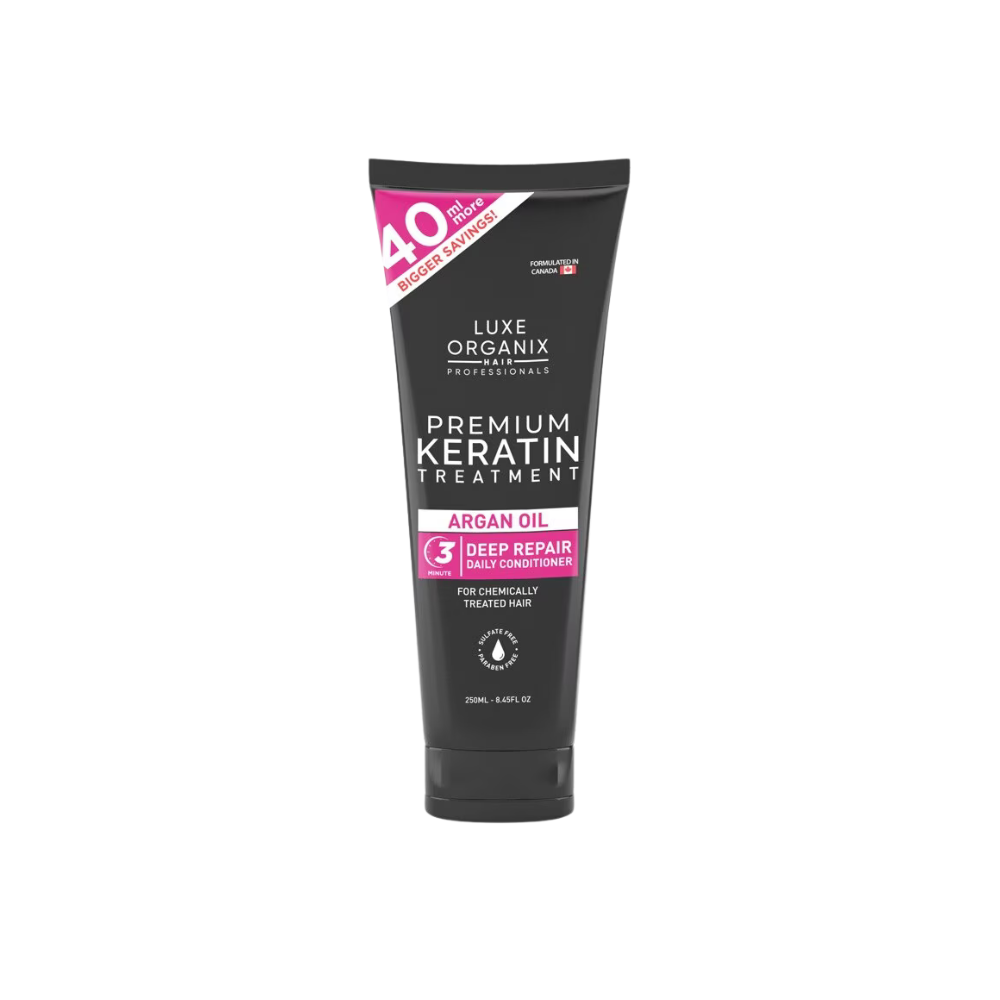 Luxe Organix Premium Keratin Treatment Argan Oil Deep Repair Daily Conditioner — 250ml